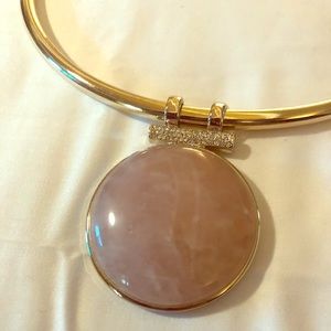 Gold statement necklace